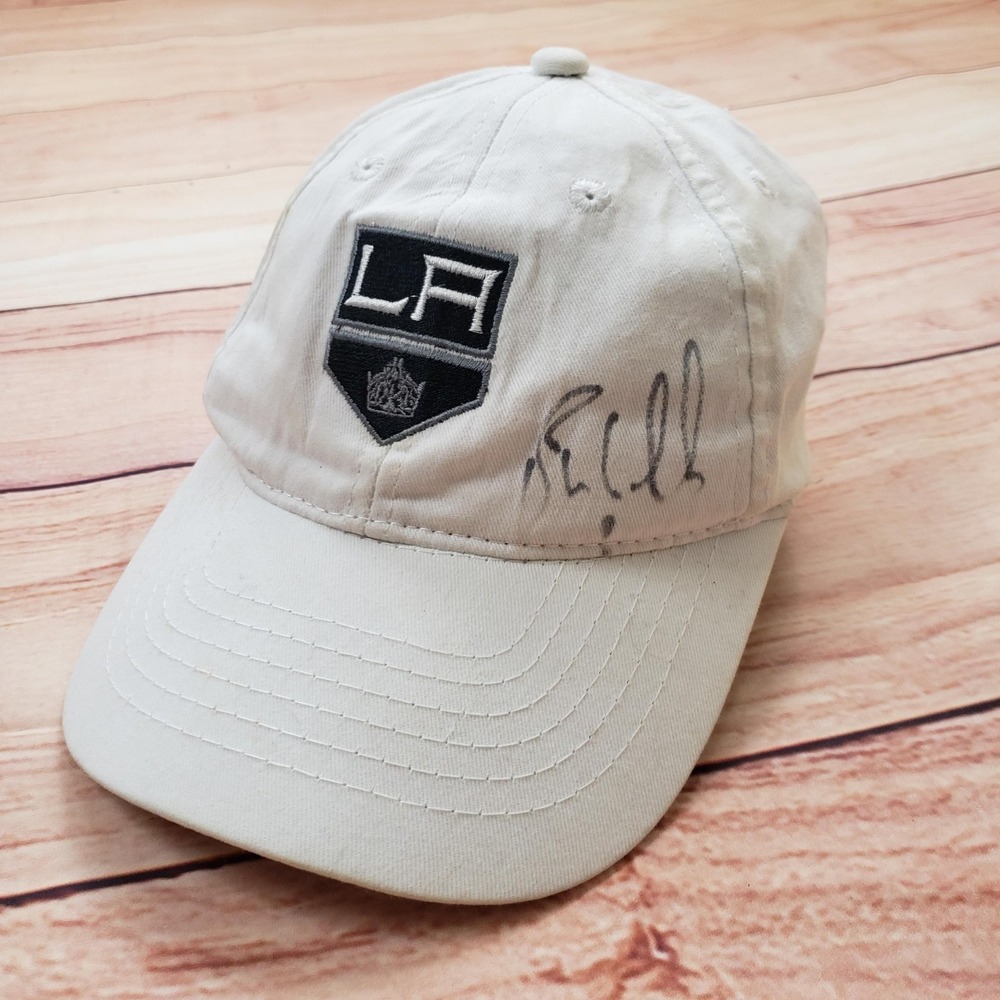Los Angeles Kings Hat Cap Strap Back Mens White NHL Hockey Signed Autograph
